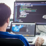 picture of a game programmer at work by Sergey Galyonkin